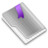 Grey Flag Purple Icon